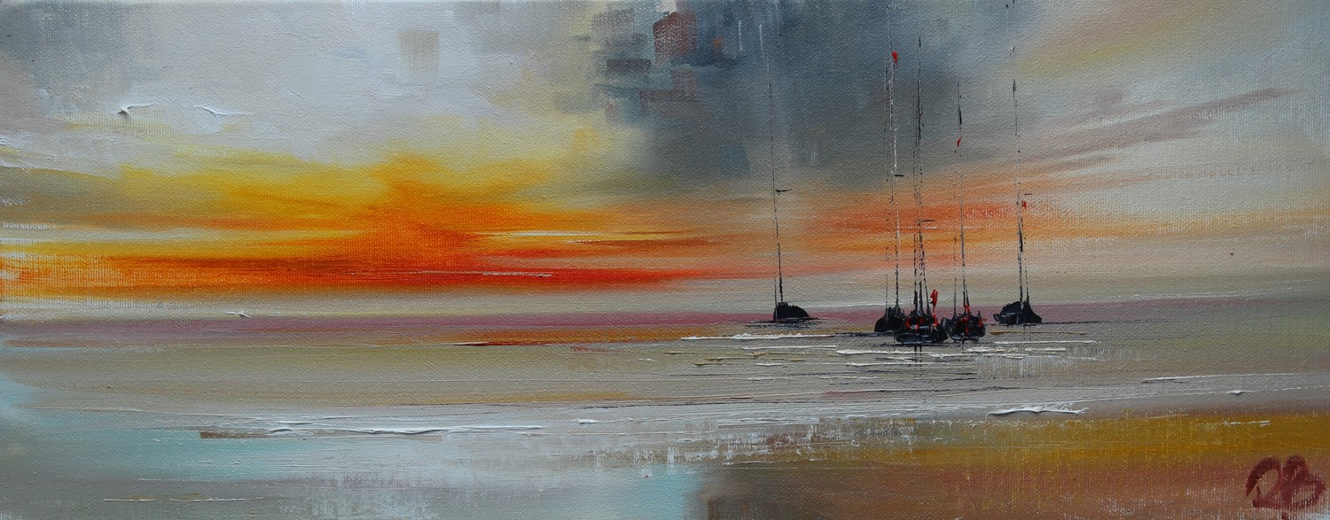 'Burnt Orange Sky' by artist Rosanne Barr